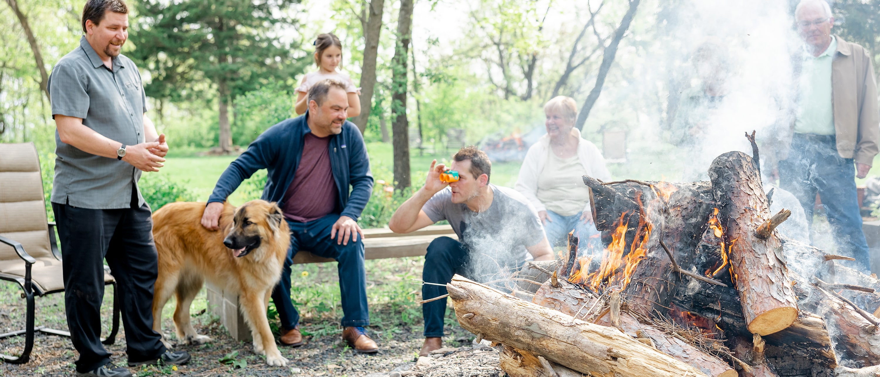 Picture of James at fireside